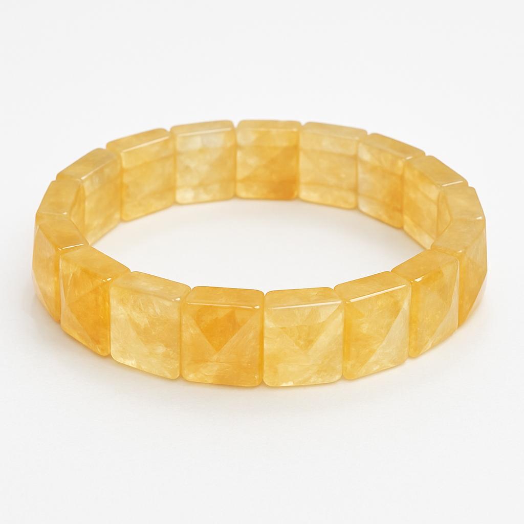 Citrine Pyramid Bracelet