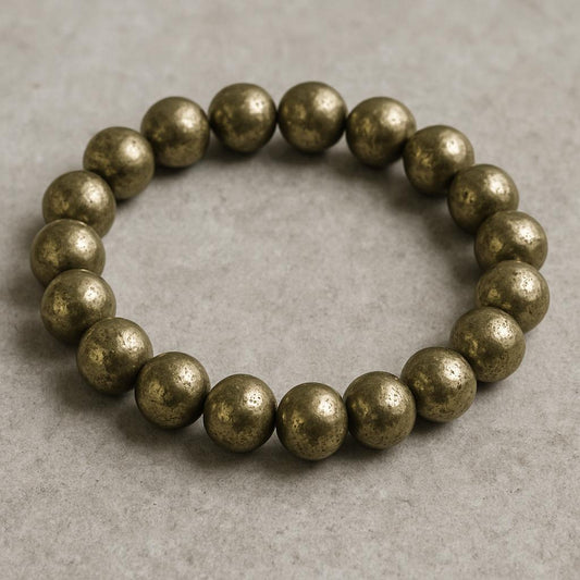Pyrite 8mm Bracelet