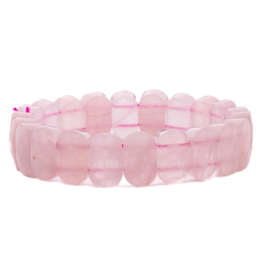 Rose Quartz Oval Braceet