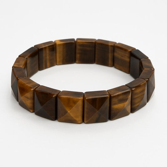 Tigers Eye Pyramid Bracelet