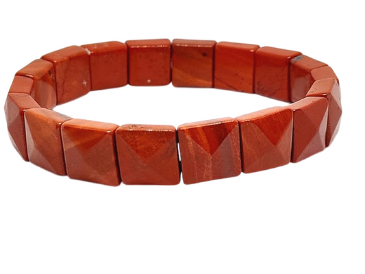 Red Jasper Pyramid Bracelet