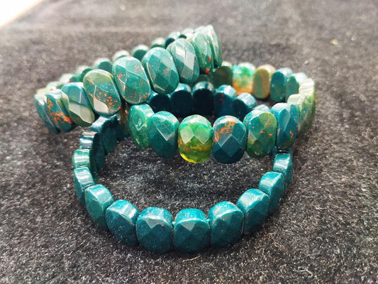 Blood Stone Oval Bracelet